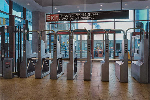 超现实画作:比相机拍摄更真实的纽约地铁(图5) 超现实画作:比相机拍摄更真实的纽约地铁(图5)